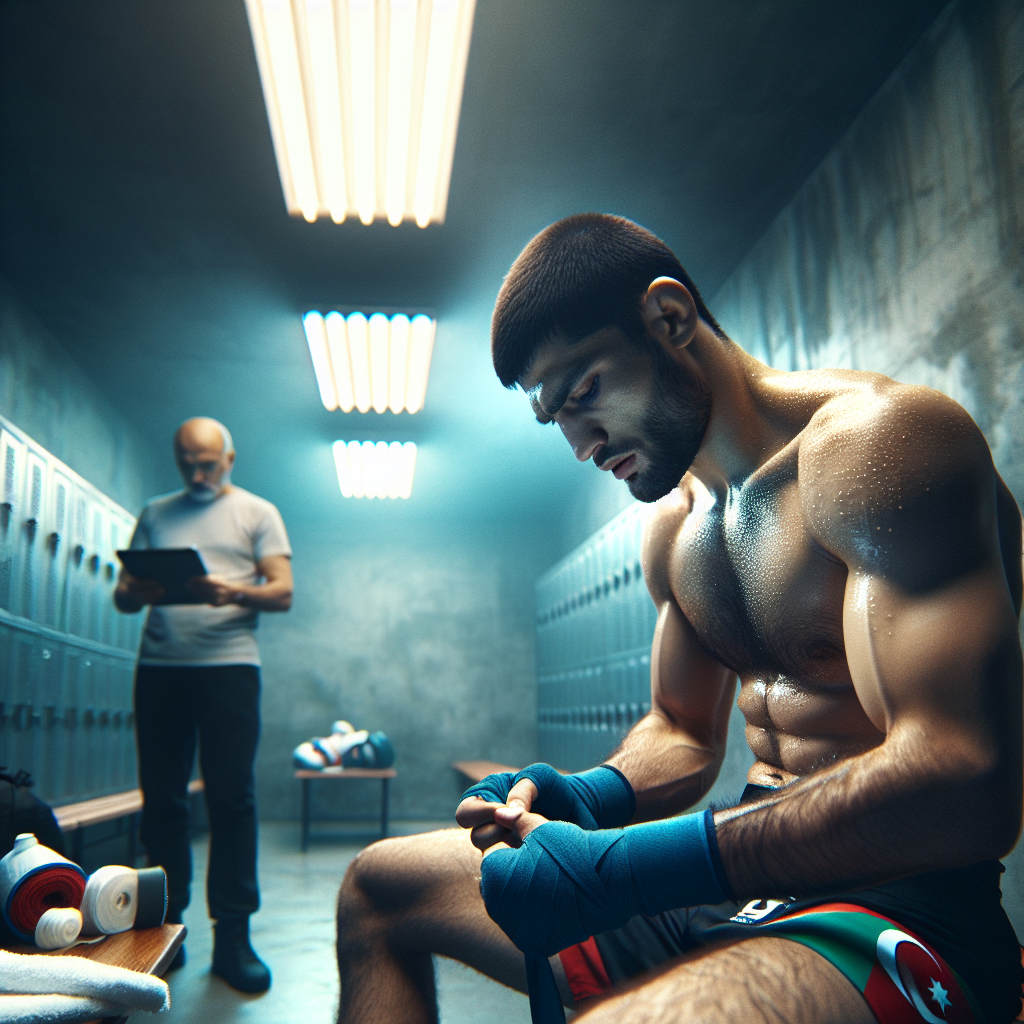 Azərbaycanlı MMA döyüşçüsü titul döyüşü öncəsi pərdəarxası gərgin hazırlıq anı